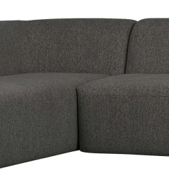 Best Ecksofa in Schwarzgrau Chenille - Barat Sofas
