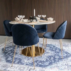 Sale Edle Esstischgruppe in Rund - Lion (fünfteilig) Sitzgruppe|Tische