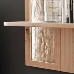 Discount Eiche Bianco Wohnwand Set 320cm - Crokas (dreiteilig) Wohnwände