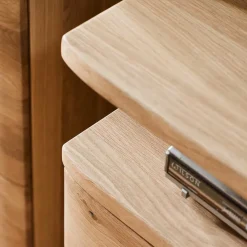 Discount Eiche Bianco Wohnwand Set 320cm - Crokas (dreiteilig) Wohnwände