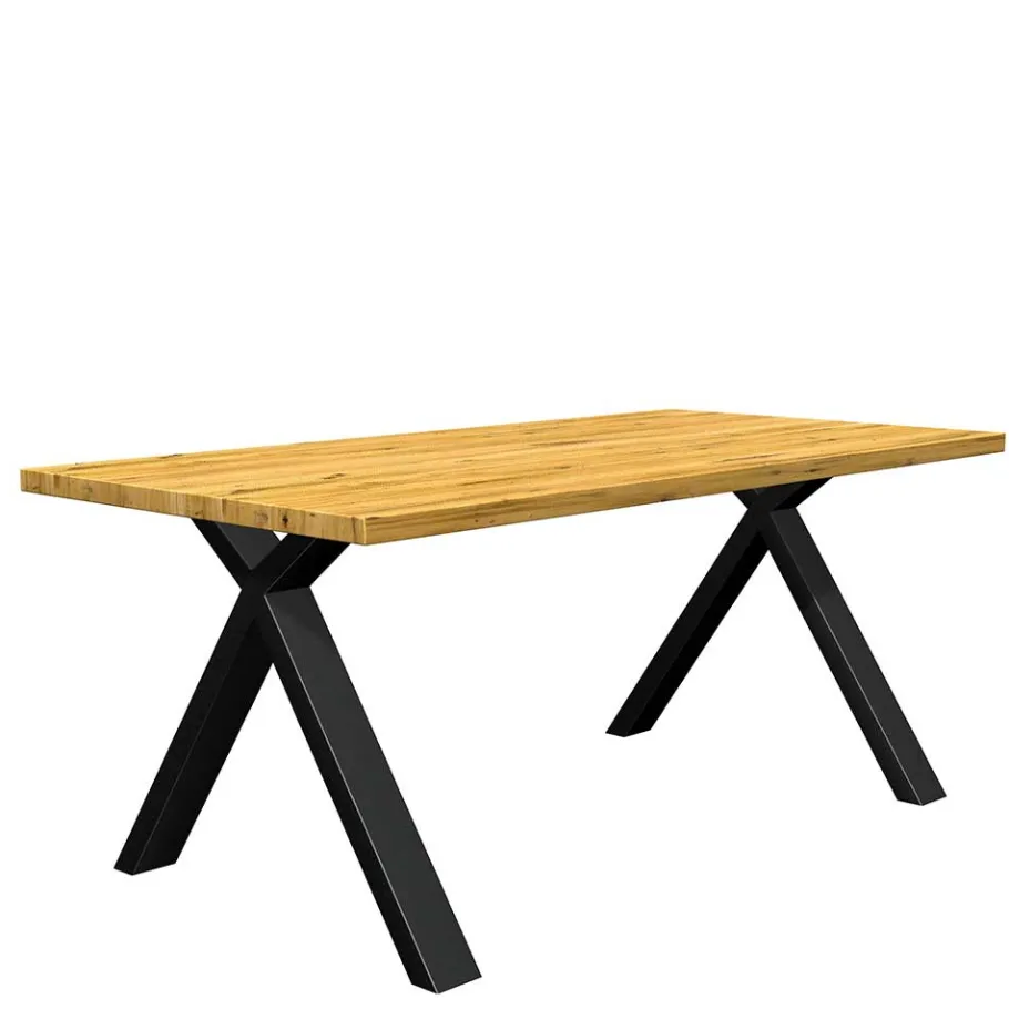 Online Eichenholz Esszimmertisch mit X Füßen - Udot Tische