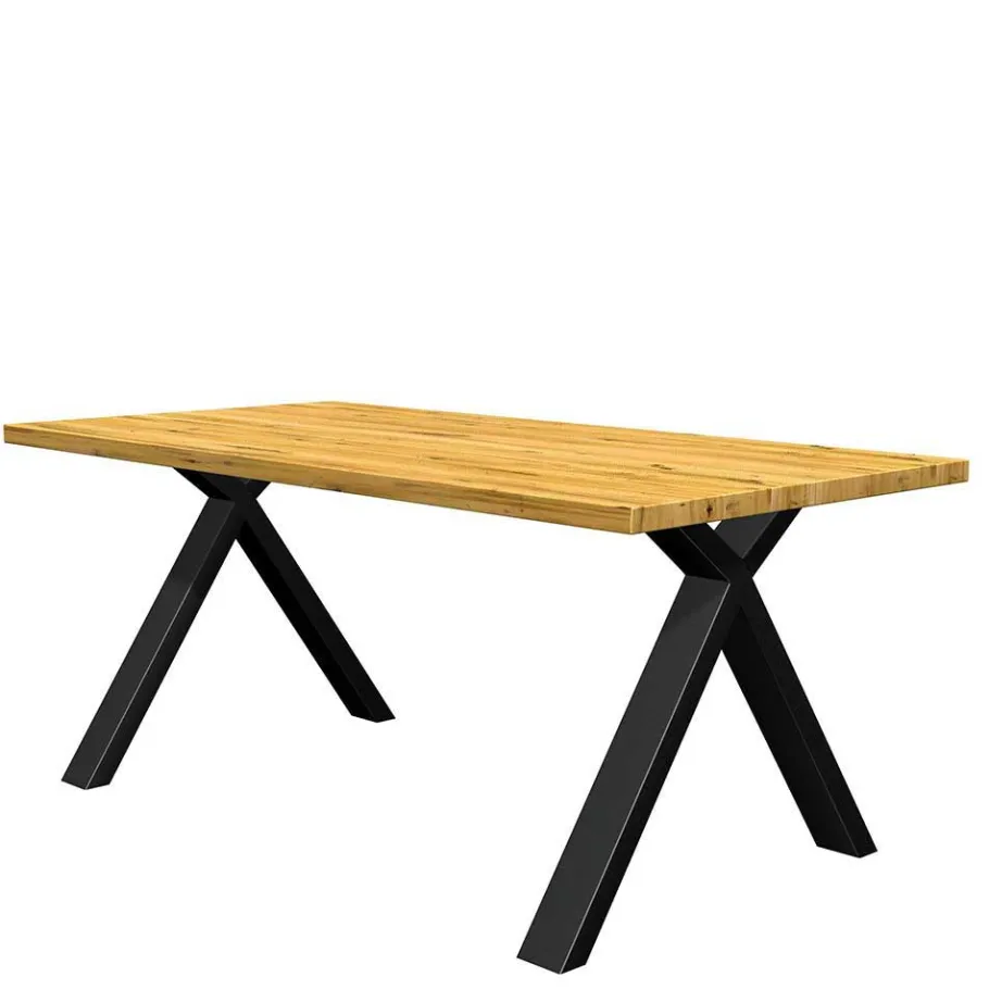 Online Eichenholz Esszimmertisch mit X Füßen - Udot Tische