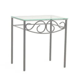 Sale Eisen Nachttisch Brescania in Silberfarben Kommoden