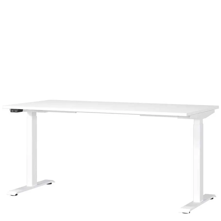 New Elektrisch höhenverstellbarer Schreibtisch in Weiß - Sparkle Tische
