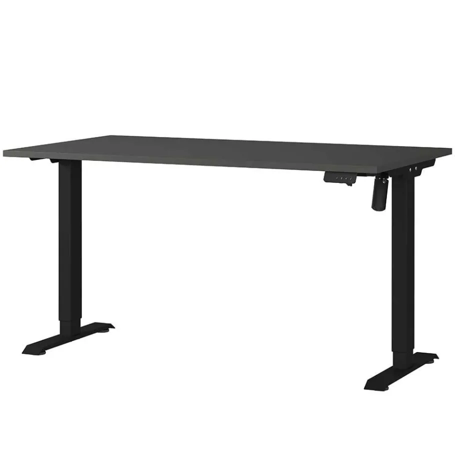 Online Elektrisch verstellbarer Officetisch in Dunkelgrau - Gatron Tische