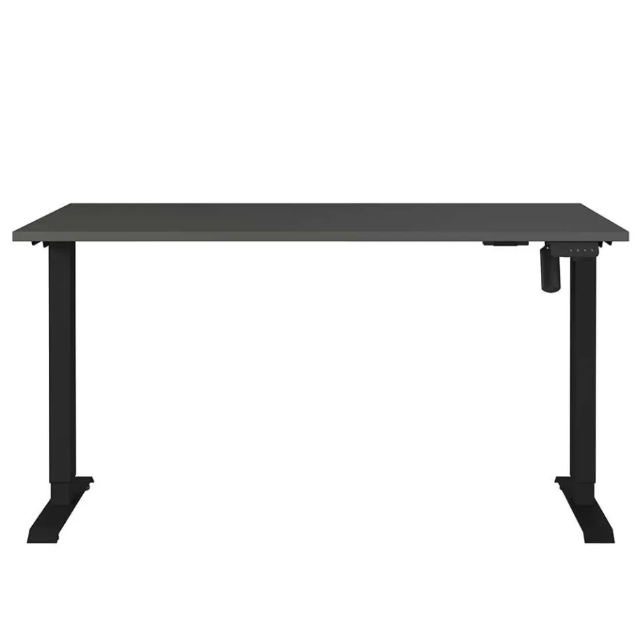 Online Elektrisch verstellbarer Officetisch in Dunkelgrau - Gatron Tische