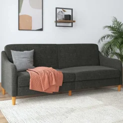 Best 3er Bettsofa in Grau Stoffbezug - Tabara Betten|Sofas