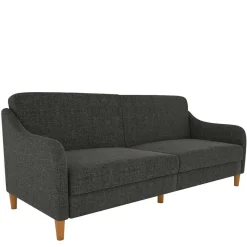 Best 3er Bettsofa in Grau Stoffbezug - Tabara Betten|Sofas