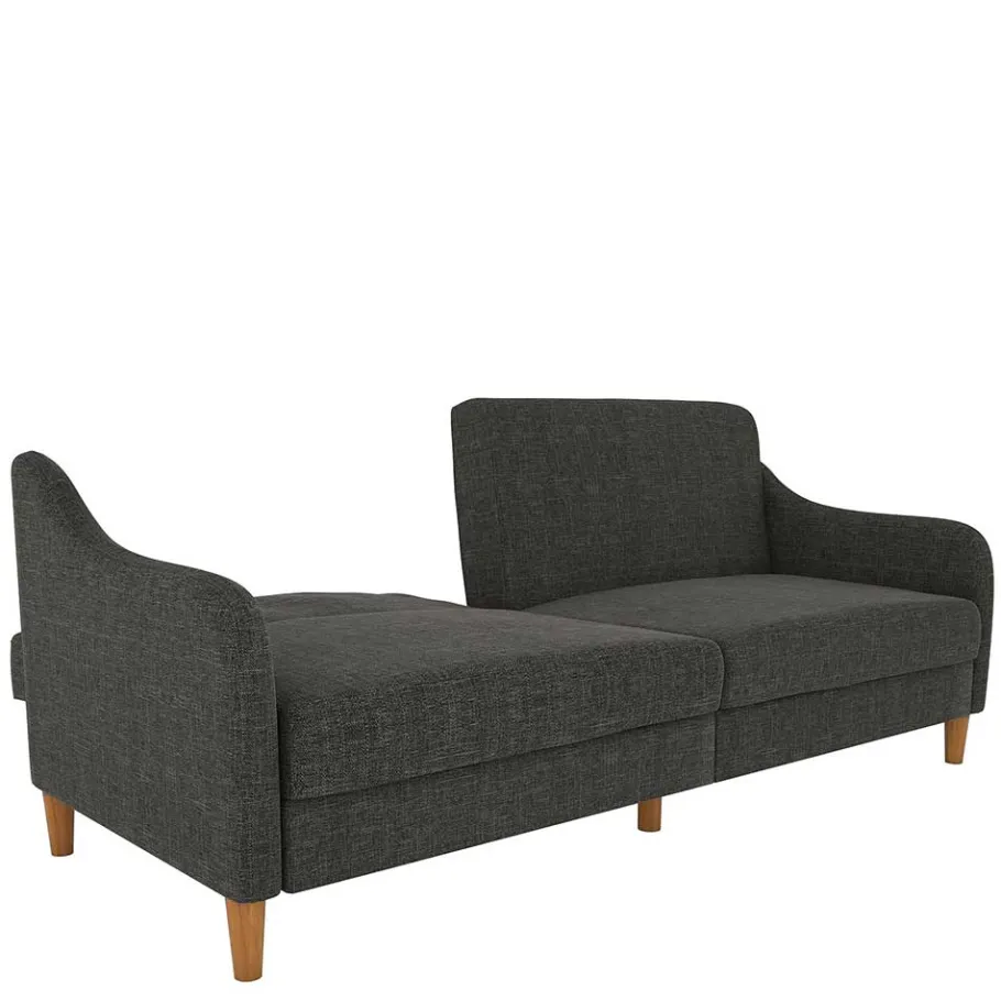 Best 3er Bettsofa in Grau Stoffbezug - Tabara Betten|Sofas