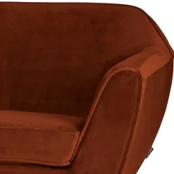 Best 2,5er Wohnzimmercouch in Rost Braun & Schwarz - Susi Sofas