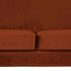 Best 2,5er Wohnzimmercouch in Rost Braun & Schwarz - Susi Sofas