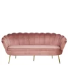 Best 3er Wohnzimmersofa im Retrostil Muschel - Ciabeta Sofas