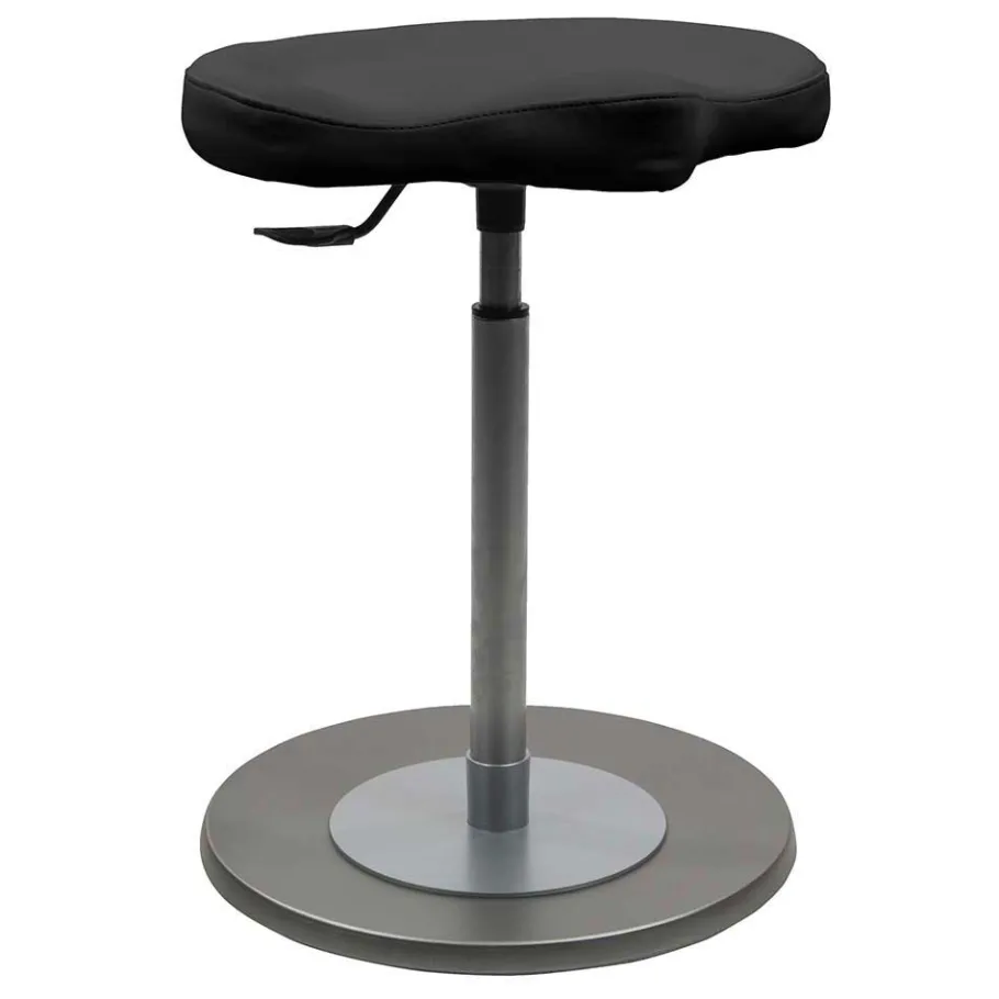 Best Ergonomischer Bürohocker in Schwarz & Silber - Evillan Hocker