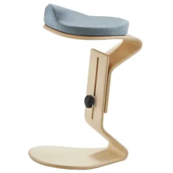 Best Ergonomischer Hocker in Hellblau Filz - Salcina Hocker