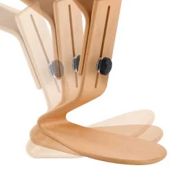 Best Ergonomischer Hocker in Hellblau Filz - Salcina Hocker