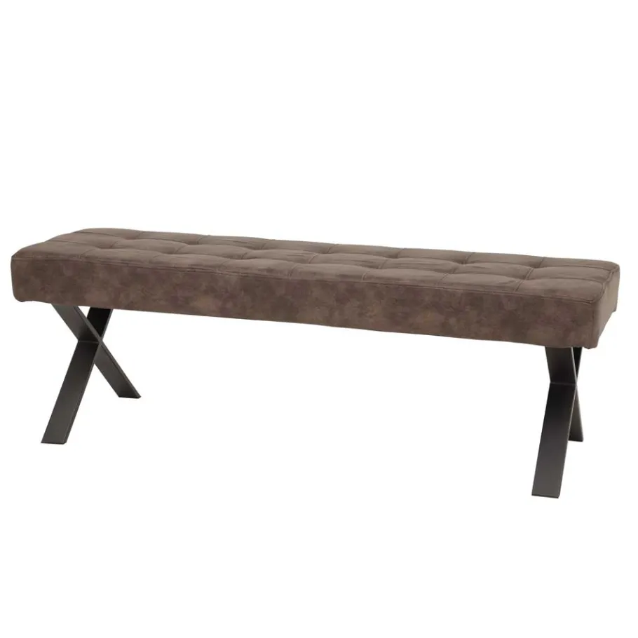 Clearance Essbank Laticio in Braun Stoff Sitzbank