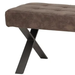 Clearance Essbank Laticio in Braun Stoff Sitzbank