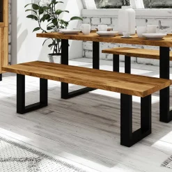 Clearance Essbank Manzey aus Wildeiche Massivholz Sitzbank