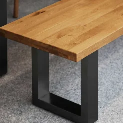 Clearance Essbank Manzey aus Wildeiche Massivholz Sitzbank