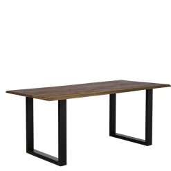 Sale Essgruppe in Braun mit Schwarz - Mikava (fünfteilig) Sitzgruppe|Tische