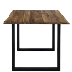 Sale Essgruppe in Braun mit Schwarz - Mikava (fünfteilig) Sitzgruppe|Tische