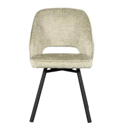 Sale Esstisch Drehstuhl in Beige Struktursamt - Turena (2er Set) Stühle