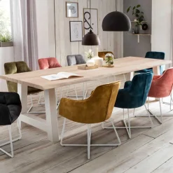 Sale Esstisch mit Baumkante Eiche gekälkt - Ugolina Tische