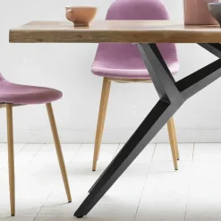 Best Esstisch mit Holzplatte Akazie & Eisengestell - Sestron Tische