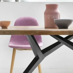 Best Esstisch mit Holzplatte Akazie & Eisengestell - Sestron Tische