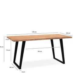 Best Esstisch mit schrägen U-Beinen - Alice Tische