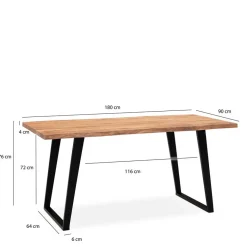 Best Esstisch mit schrägen U-Beinen - Alice Tische