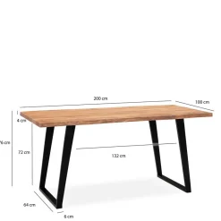 Best Esstisch mit schrägen U-Beinen - Alice Tische