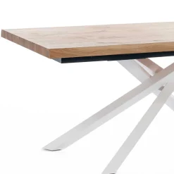 New Esstisch mit weißem Mikado Fußgestell - Ewarton Tische