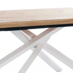 New Esstisch mit weißem Mikado Fußgestell - Ewarton Tische