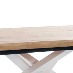 New Esstisch mit weißem Mikado Fußgestell - Ewarton Tische