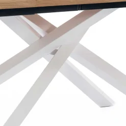 New Esstisch mit weißem Mikado Fußgestell - Ewarton Tische