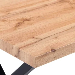 New Esstisch mit X-Beinen plus 4 Stühle - Lamon (fünfteilig) Sitzgruppe|Tische