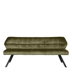 Outlet Esstisch Polsterbank in Oliv Grün Samt - Deway Sitzbank