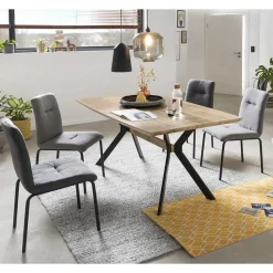 Online Esstischgruppe mit 4 Polsterstühlen - Yucata (fünfteilig) Sitzgruppe|Tische