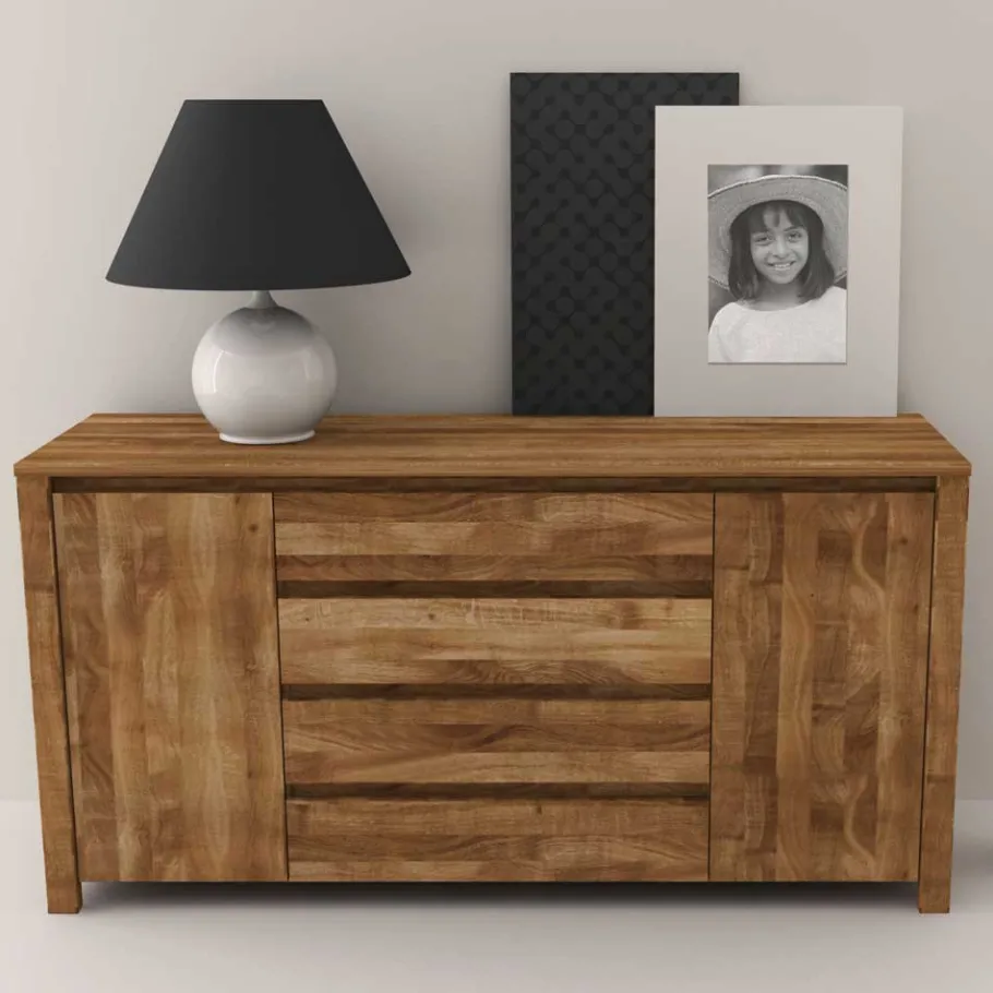 Sale Esszimmer Anrichte Nadalia aus Wildeiche Massivholz Sideboards