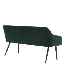 Clearance Esszimmer Bank in Dunkelgrün Samt - Laruis Sitzbank