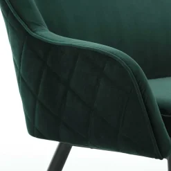 Clearance Esszimmer Bank in Dunkelgrün Samt - Laruis Sitzbank