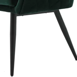 Clearance Esszimmer Bank in Dunkelgrün Samt - Laruis Sitzbank