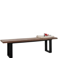 Outlet Esszimmer Bank in Holzoptik & Schwarz - Kwin Sitzbank