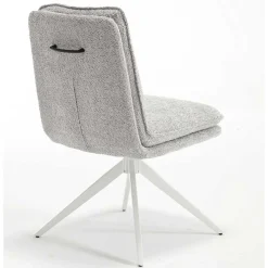 Outlet Esszimmer Drehstühle in Grau Boucle - Topra (2er Set) Stühle