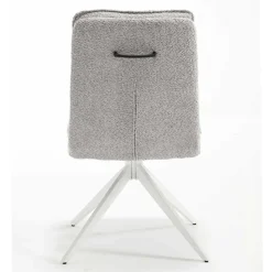 Outlet Esszimmer Drehstühle in Grau Boucle - Topra (2er Set) Stühle