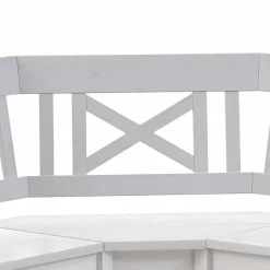 Clearance Esszimmer Eckbank Onesti in Weiß Kiefer massiv Sitzbank