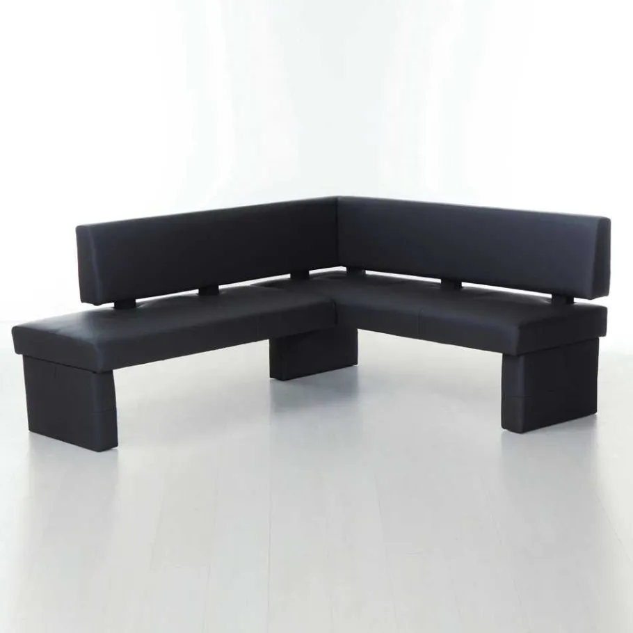 Clearance Esszimmer Eckbank Stilisto in Schwarz Sitzbank