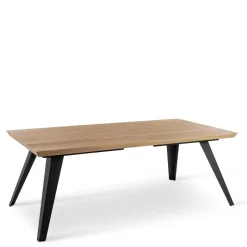 Sale Esszimmer Esstisch in Eiche & Schwarz - Yolfa Tische