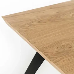 Sale Esszimmer Esstisch in Eiche & Schwarz - Yolfa Tische